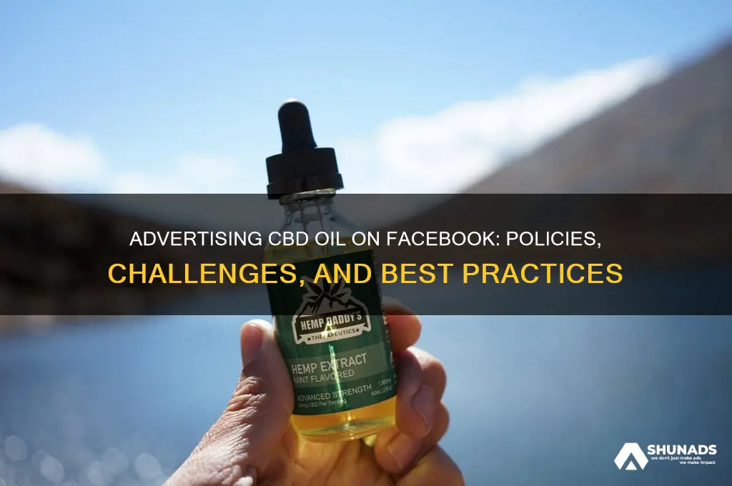 can you advertise cbd oil on facebook