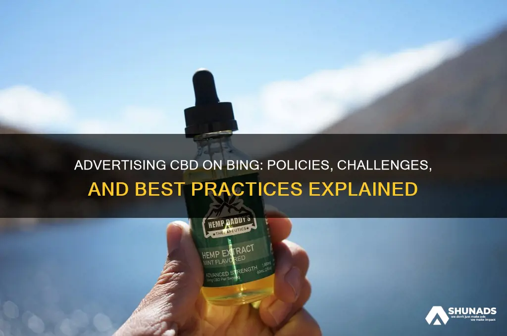 can you advertise cbd on bing