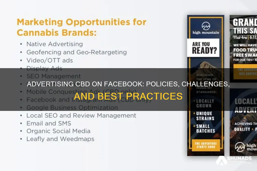 can you advertise cbd pages on facebook