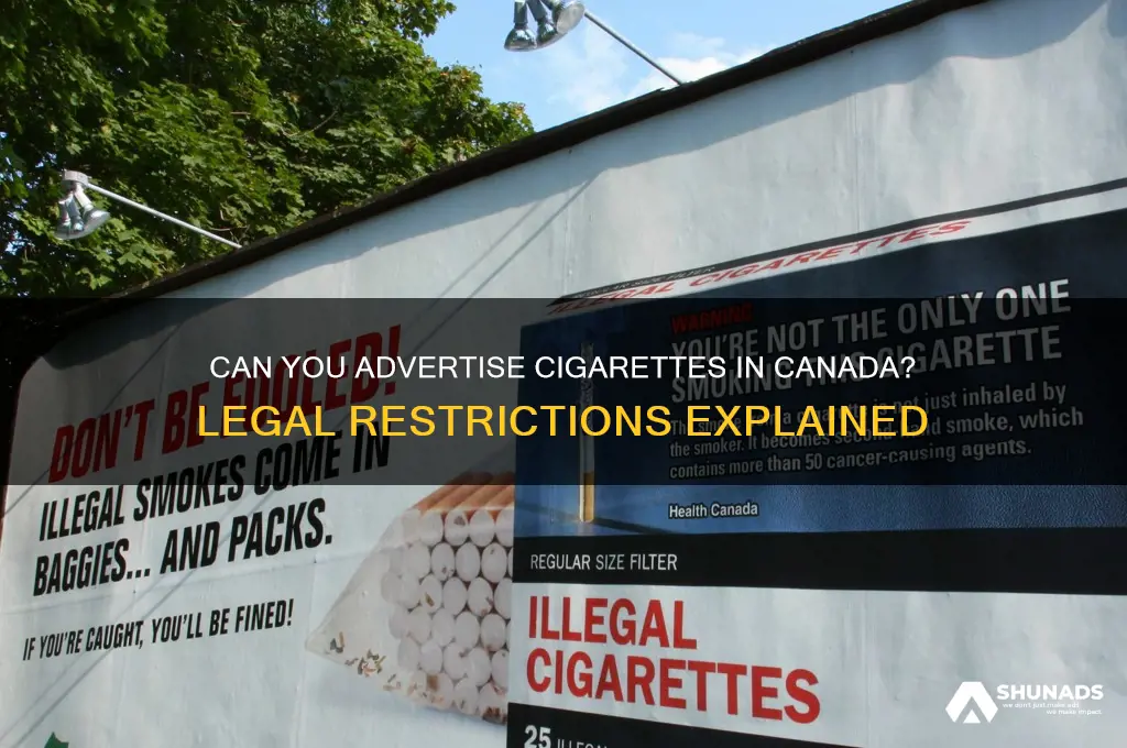 can you advertise cigarettes in canada