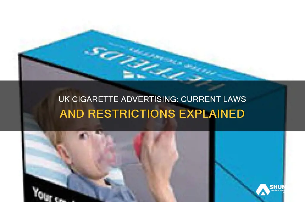 can you advertise cigarettes in the uk