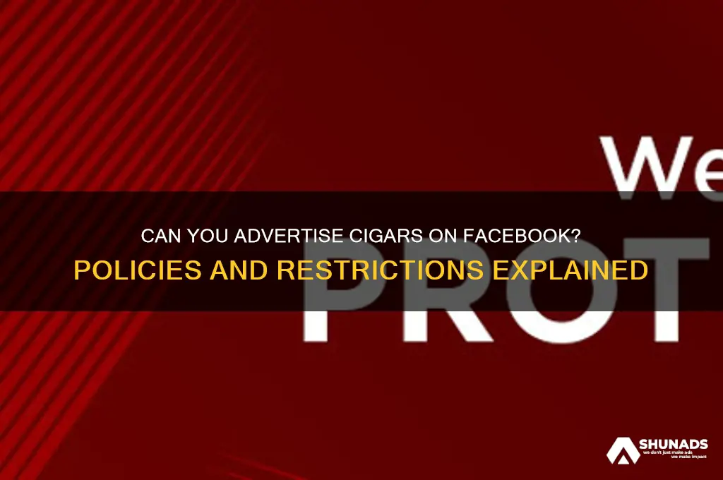 can you advertise cigars on facebook