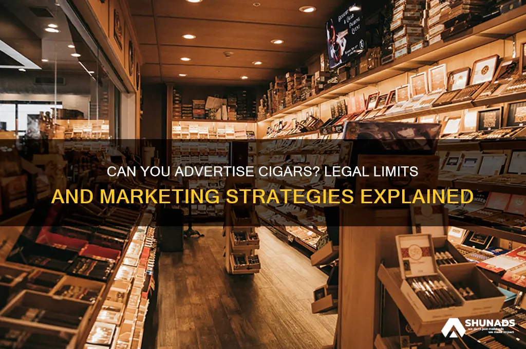 can you advertise cigars