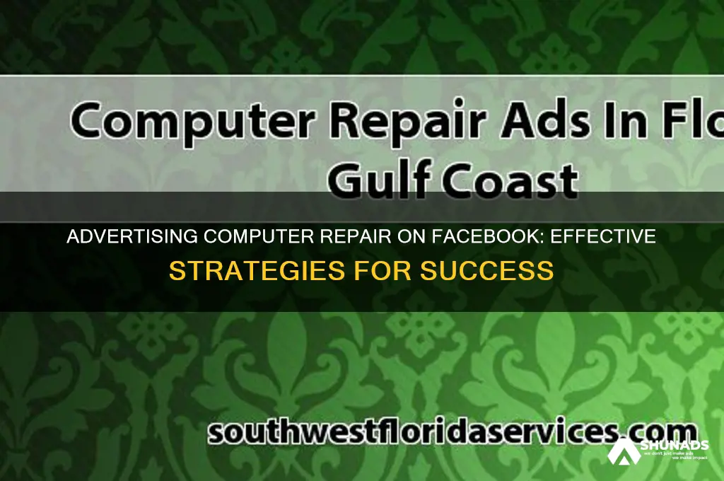 can you advertise computer repair on facevook