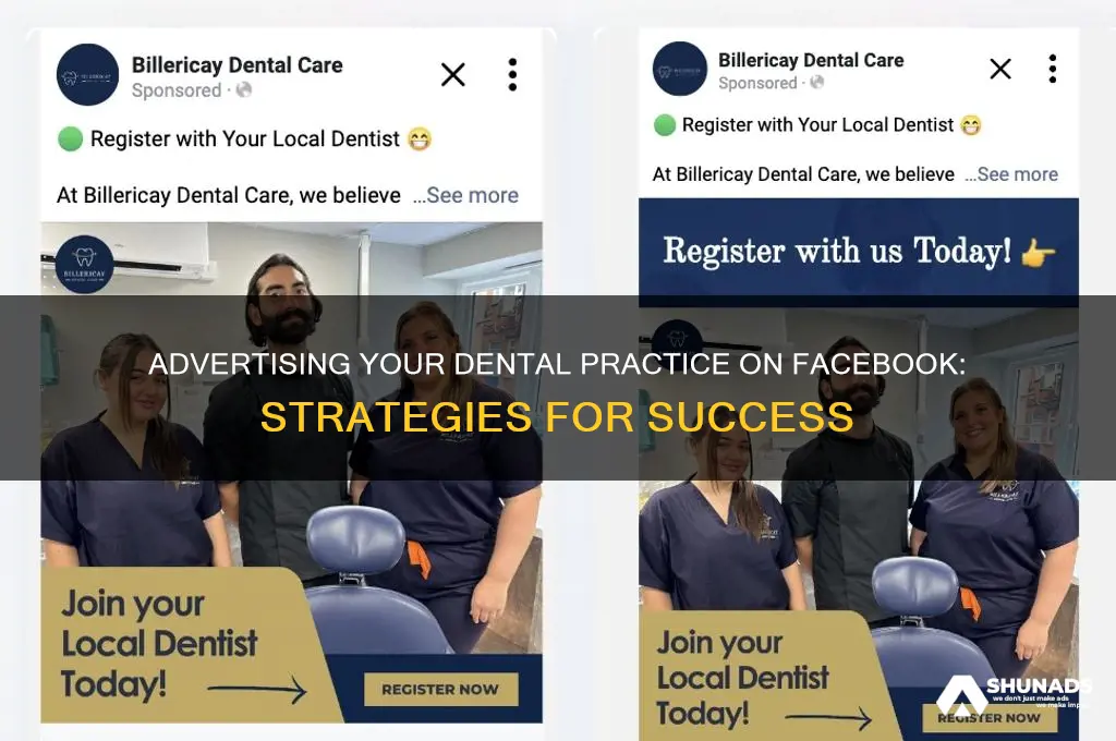 can you advertise dentist on facebook