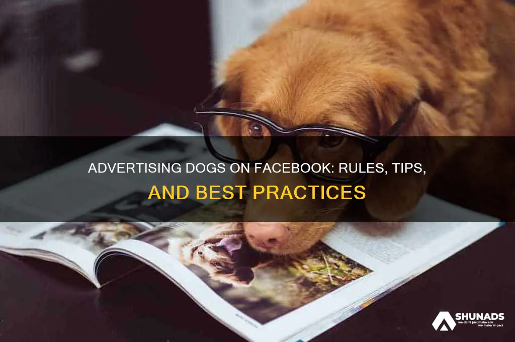 can you advertise dogs on facebook