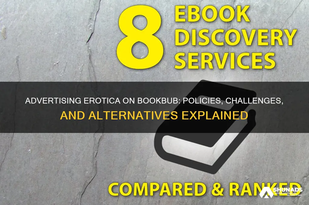 can you advertise erotica books on bookbub