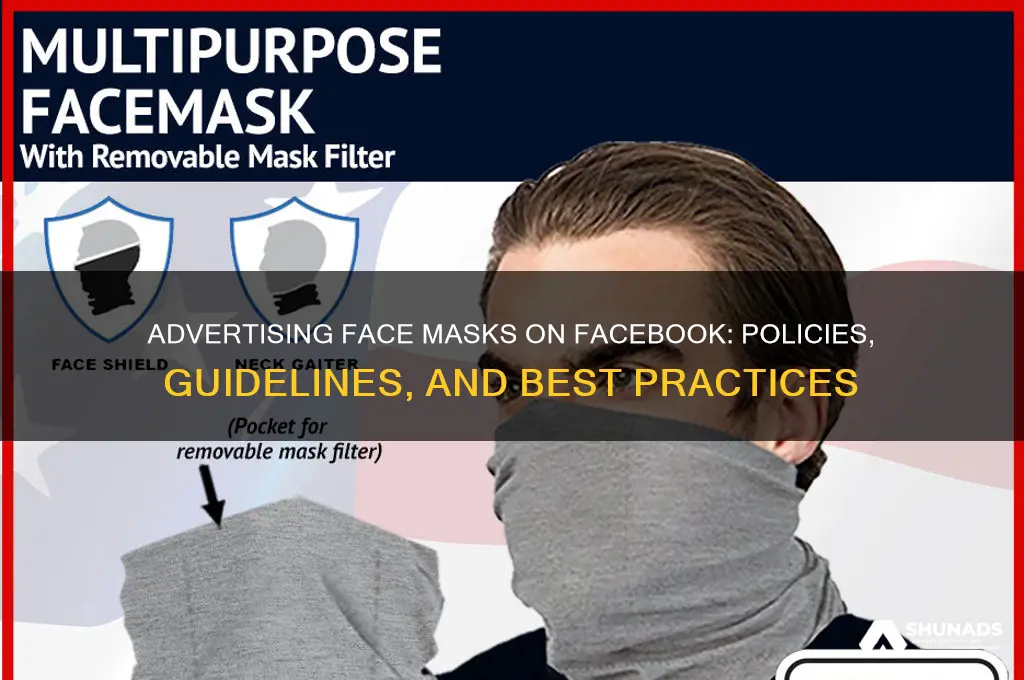 can you advertise face masks on facebook