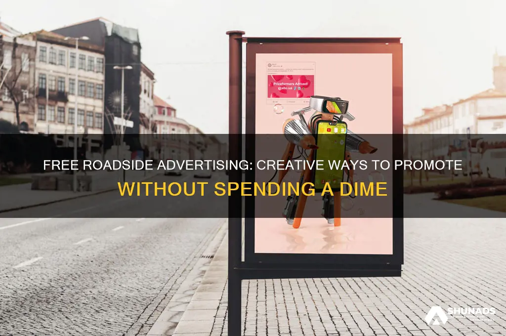 can you advertise for free on road