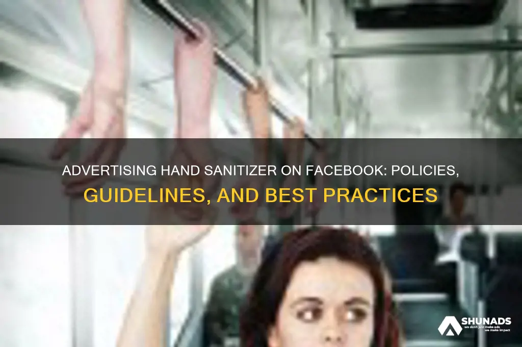 can you advertise hand sanitizer on facebook