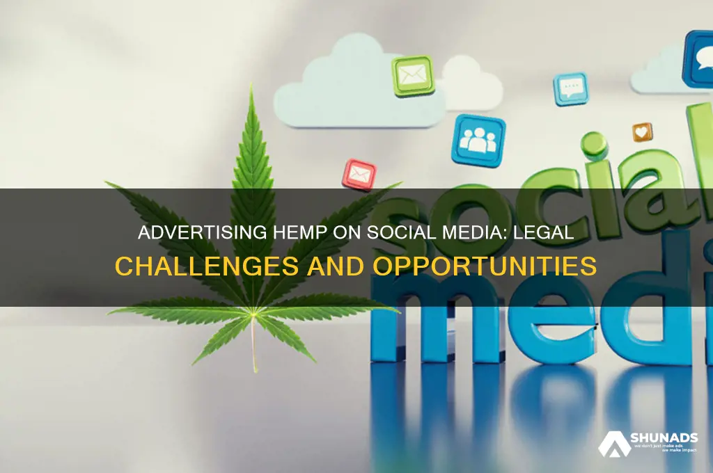 can you advertise hemp on social media