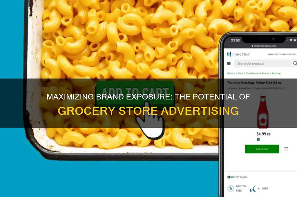 can you advertise in a grocery store