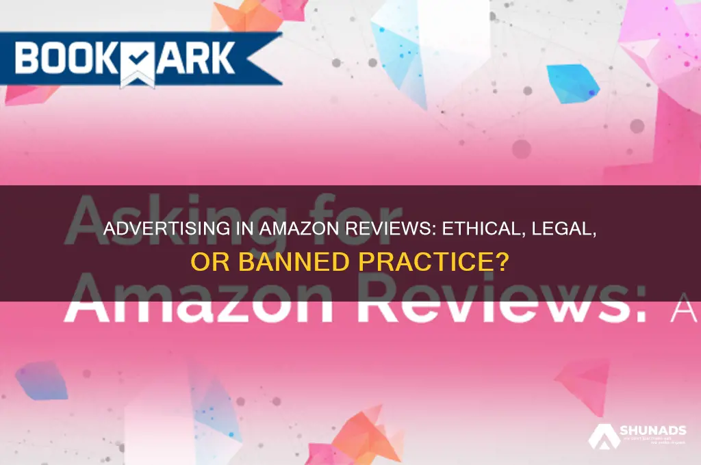 can you advertise in amazon reviews