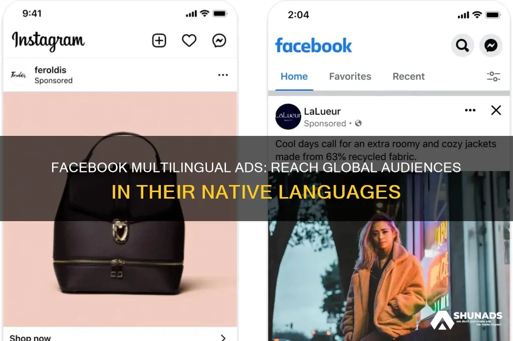 can you advertise in different lanhuages in facebook