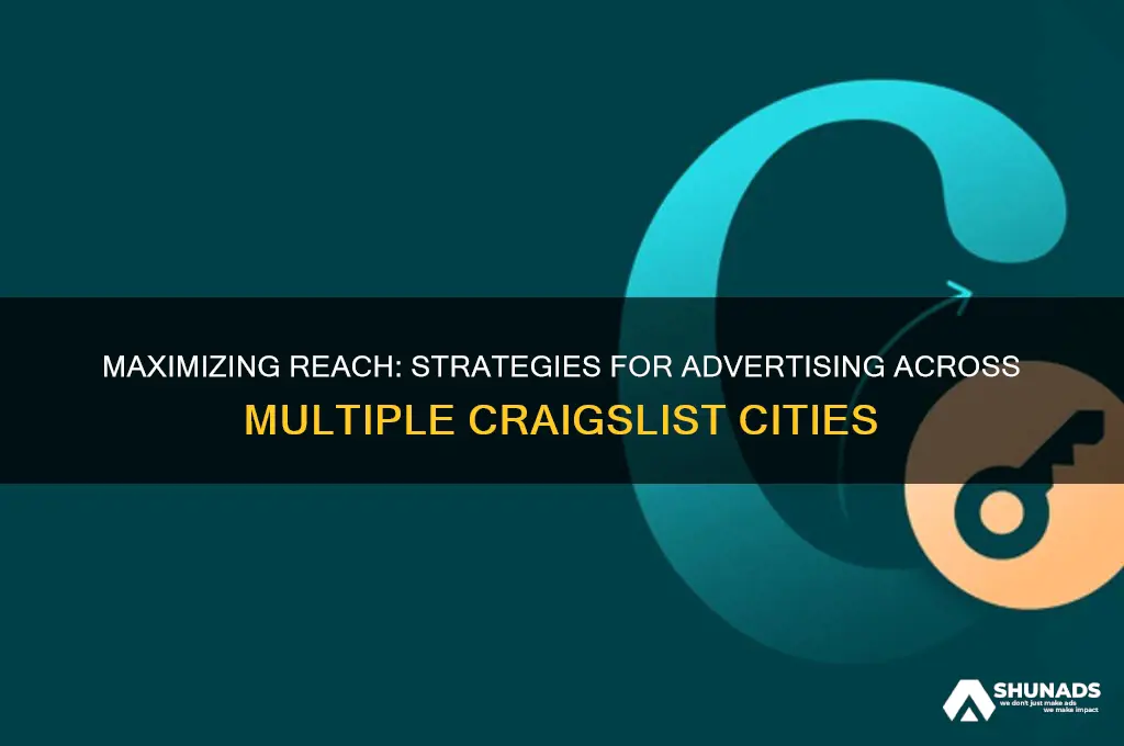 can you advertise in multiple craiglist