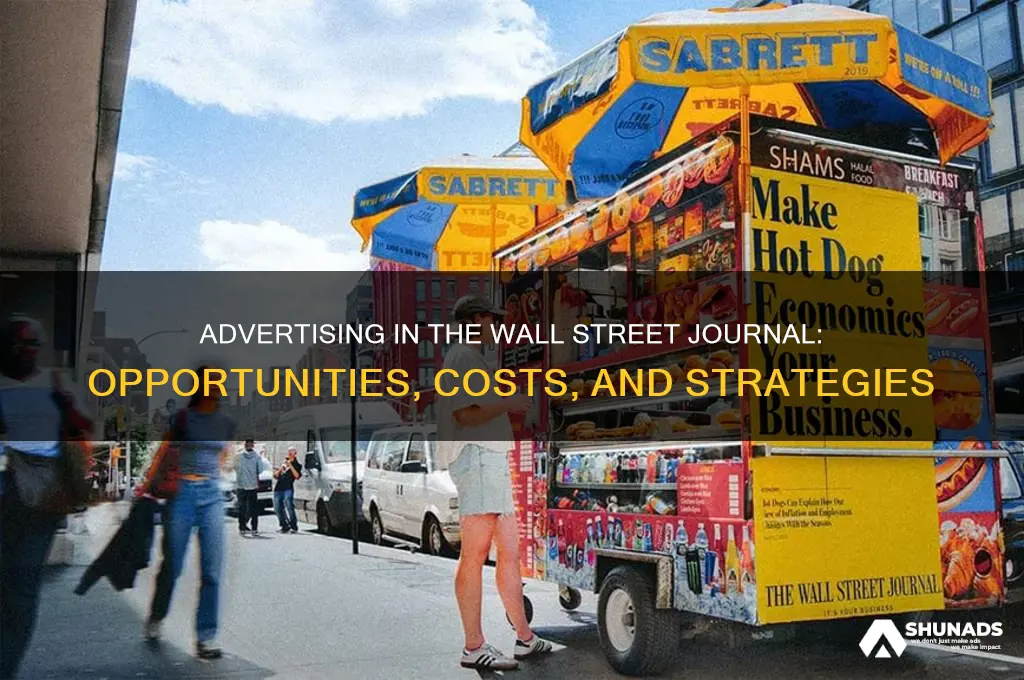 can you advertise in the wall street journal