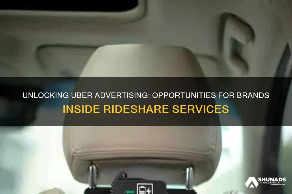 can you advertise in uber
