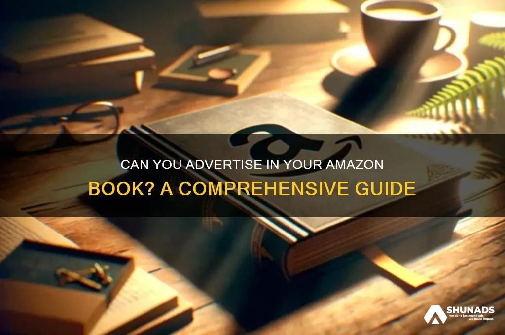 can you advertise in your amazon book