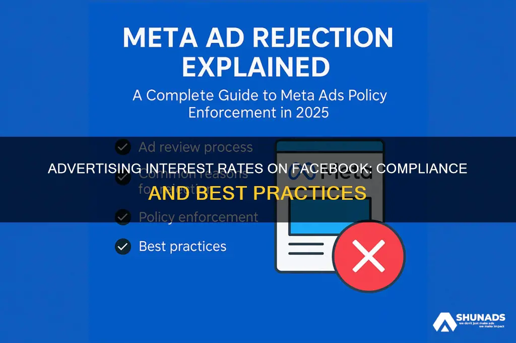 can you advertise interest rates in facebook ads