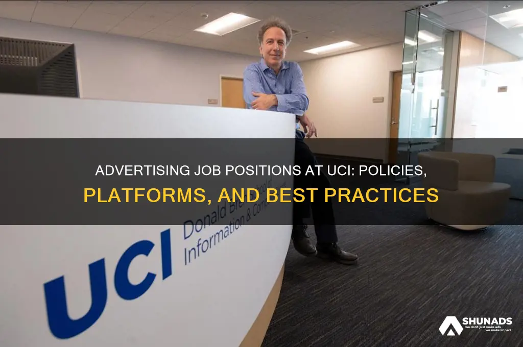 can you advertise job positions at uci