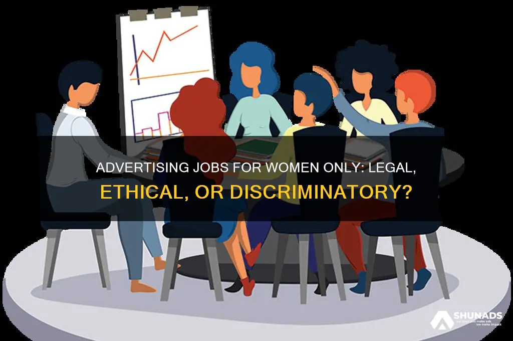 can you advertise jobs for only women