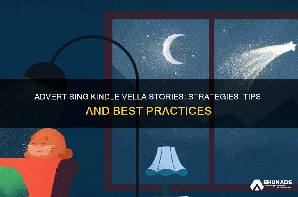 can you advertise kindle vella stories