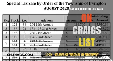 Advertising Lien Sales on Craigslist: Legal Tips and Best Practices