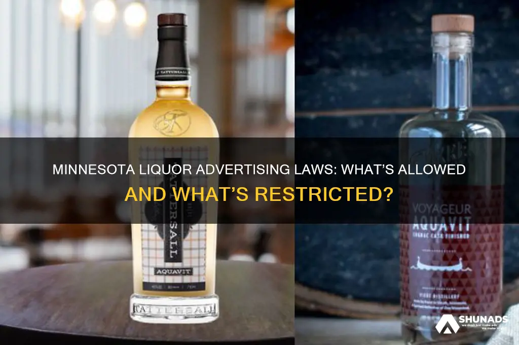 can you advertise liquor in minnesota