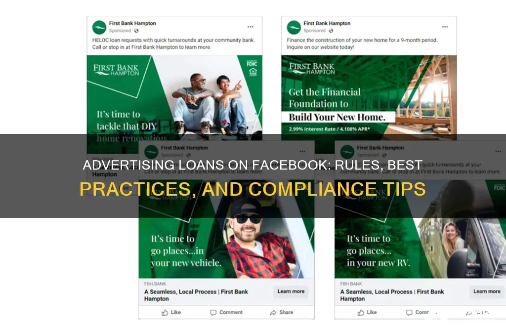 can you advertise loans on facebook