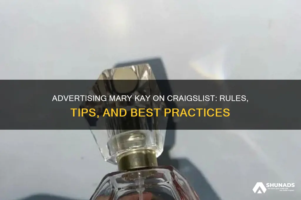can you advertise mary kay on craigslist