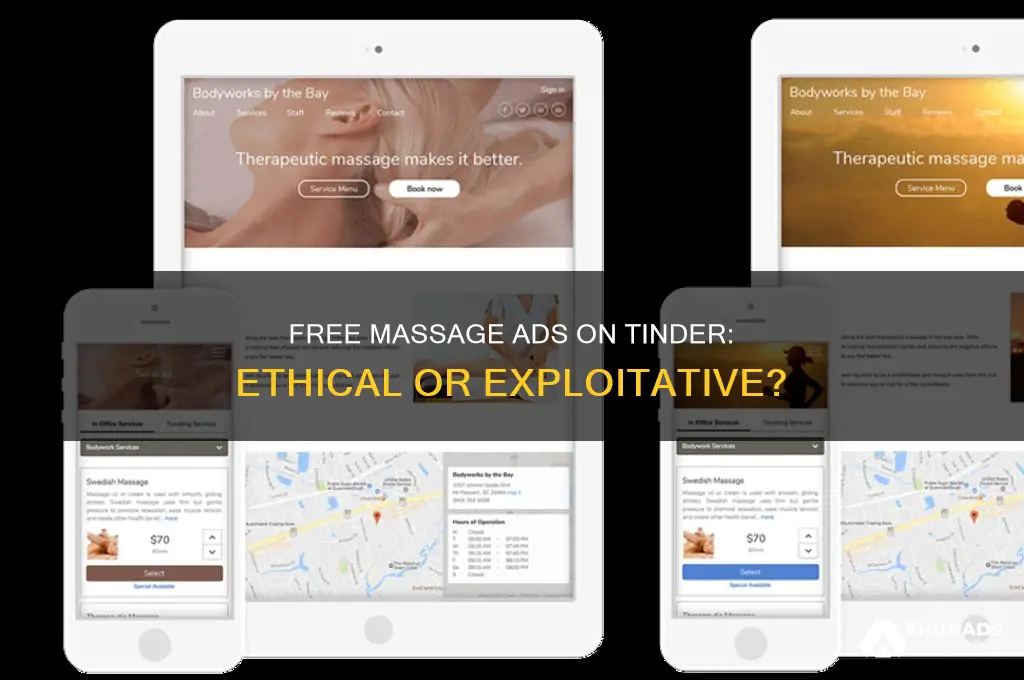 can you advertise massages for fre on tinder