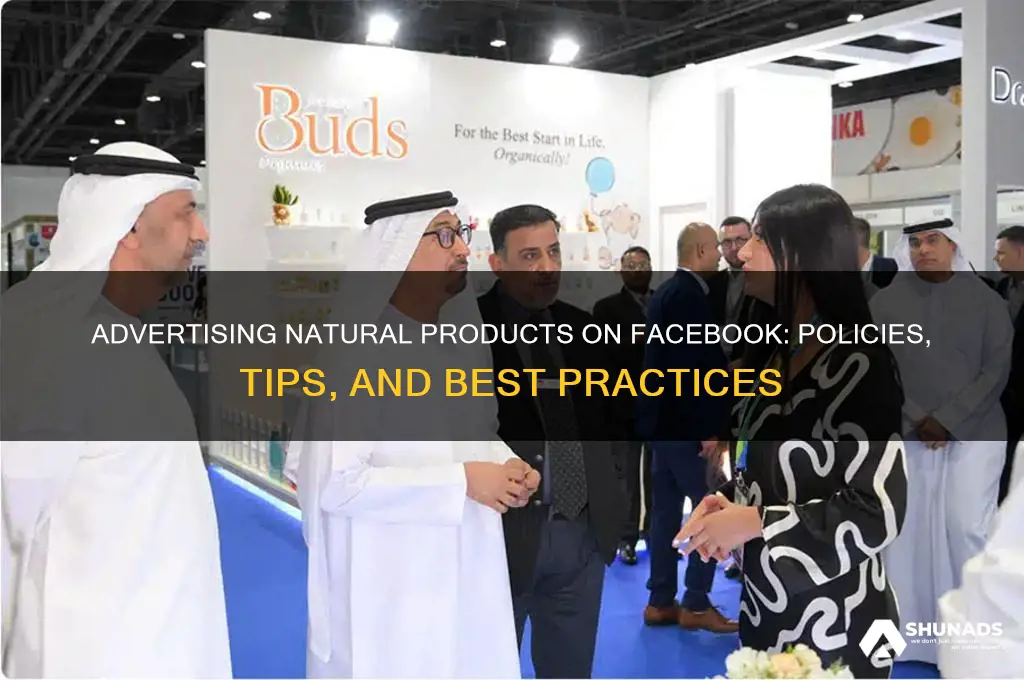 can you advertise natural products on facebook
