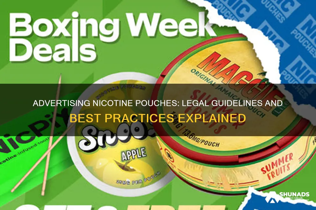 can you advertise nicotine pouches