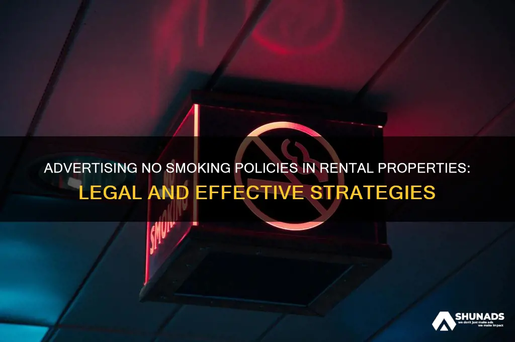 can you advertise no smoking on renta