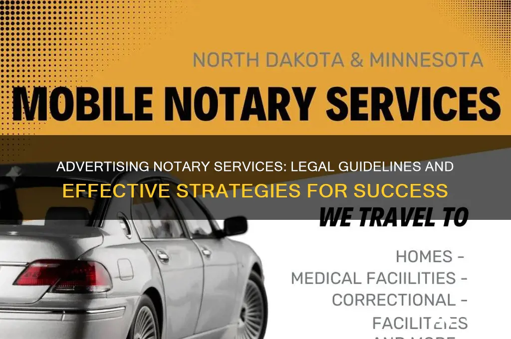 can you advertise notary services