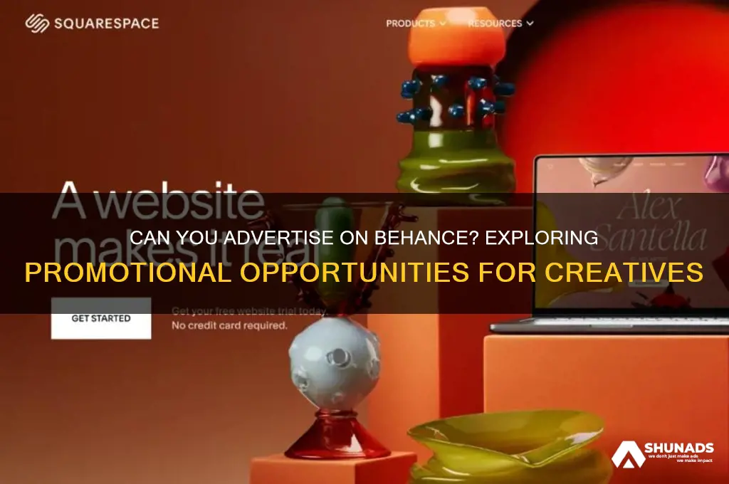 can you advertise on behance