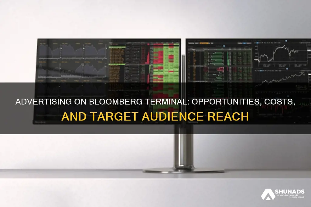 can you advertise on bloomberg terminal