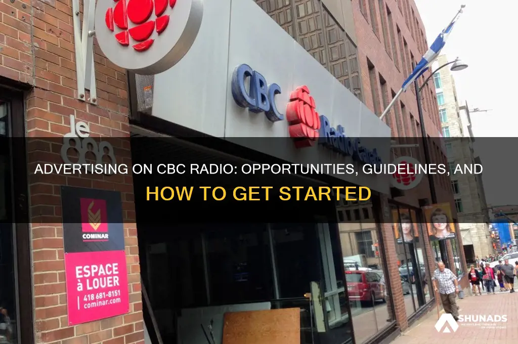can you advertise on cbc radio