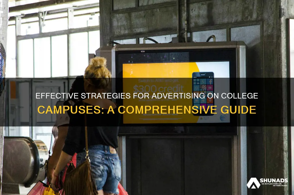 can you advertise on college campuses
