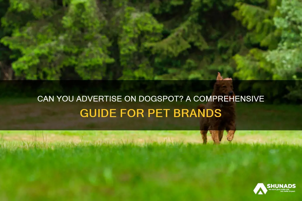 can you advertise on dogpsot