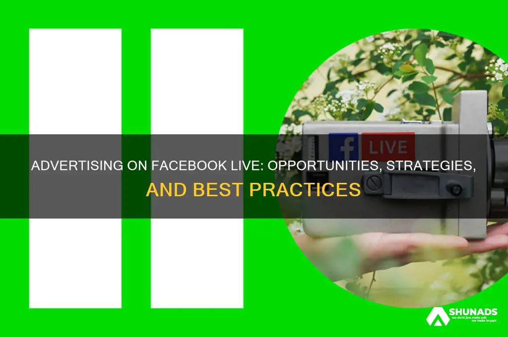 can you advertise on facebook live