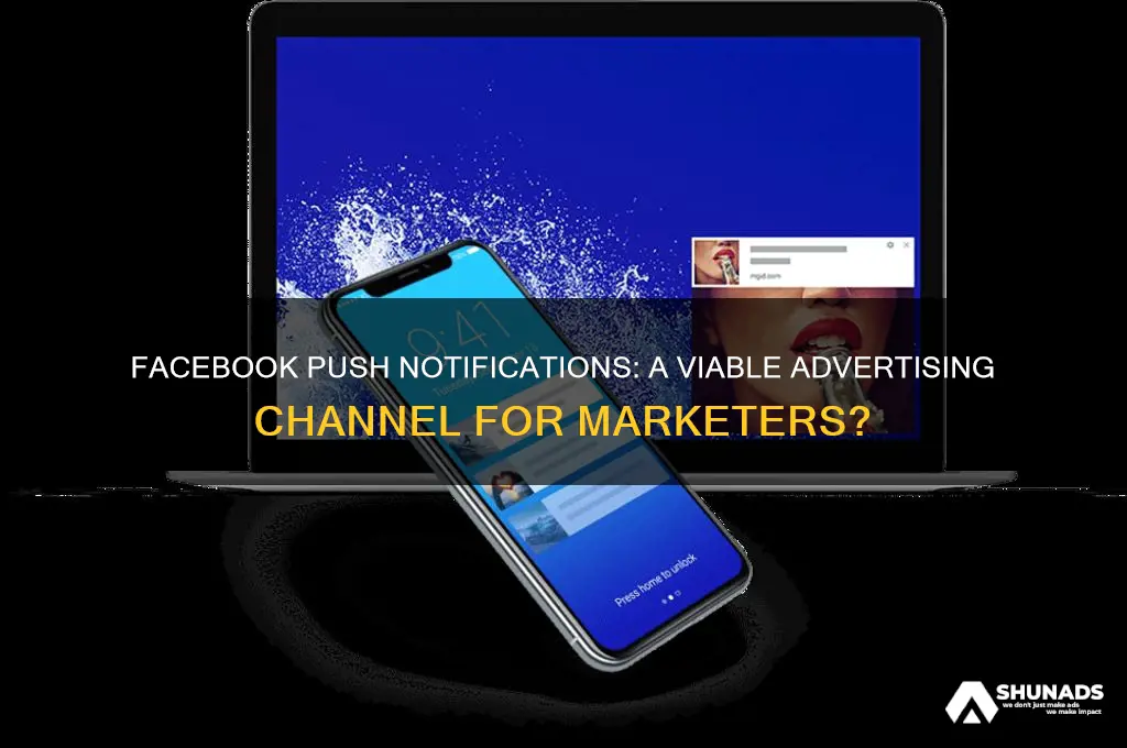 can you advertise on facebook push notifications