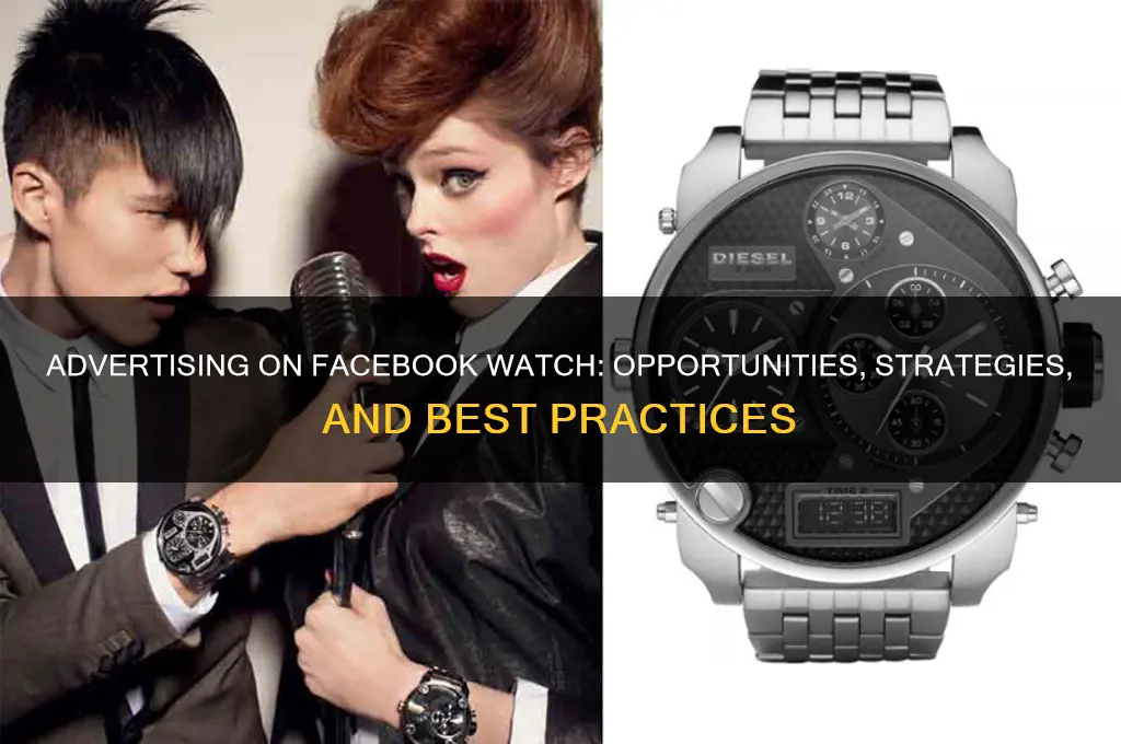 can you advertise on facebook watch