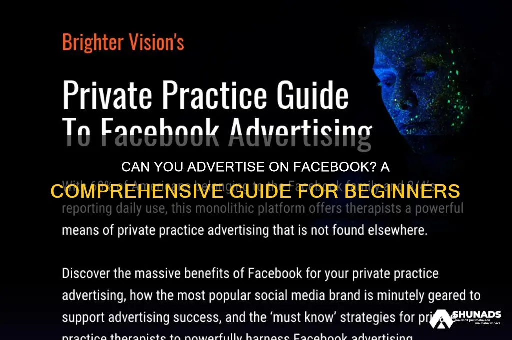 can you advertise on facebook