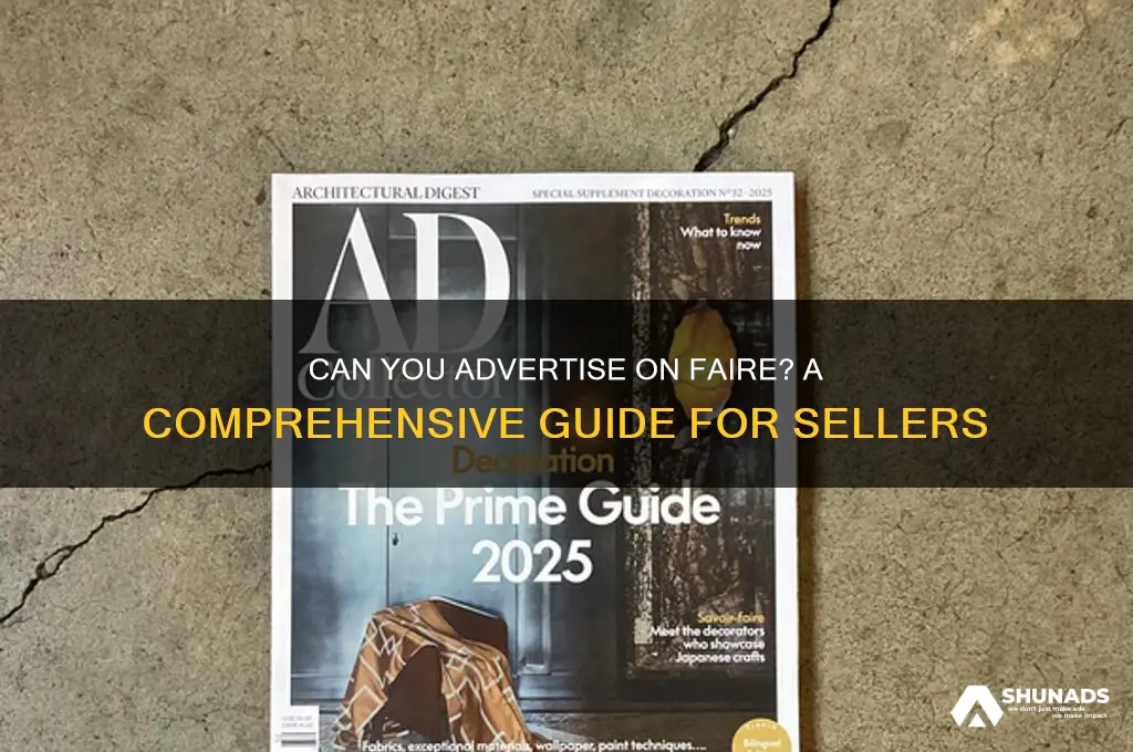 can you advertise on faire