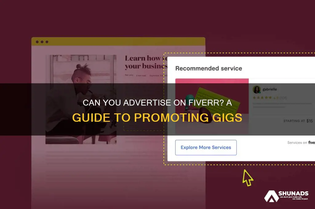 can you advertise on fiverr