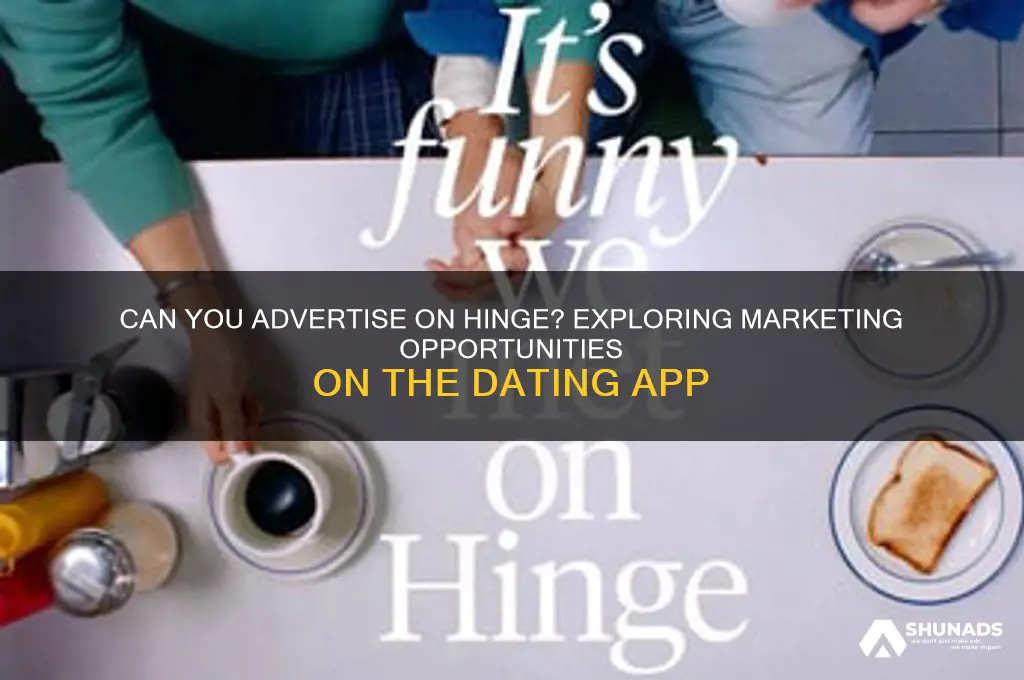 can you advertise on hinge