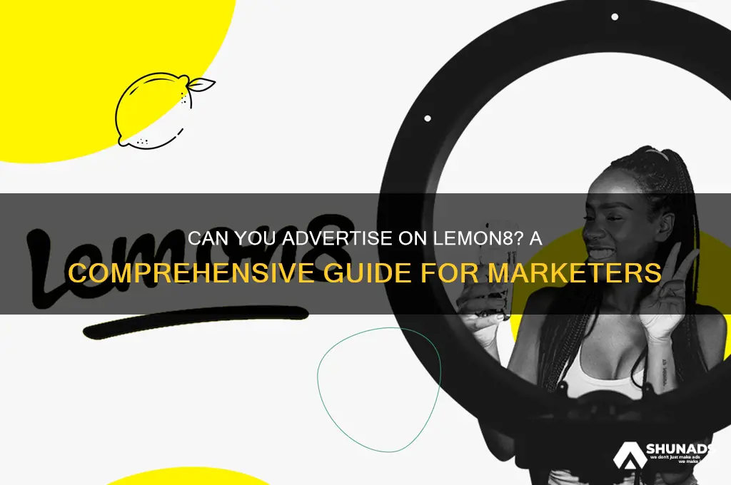 can you advertise on lemon8
