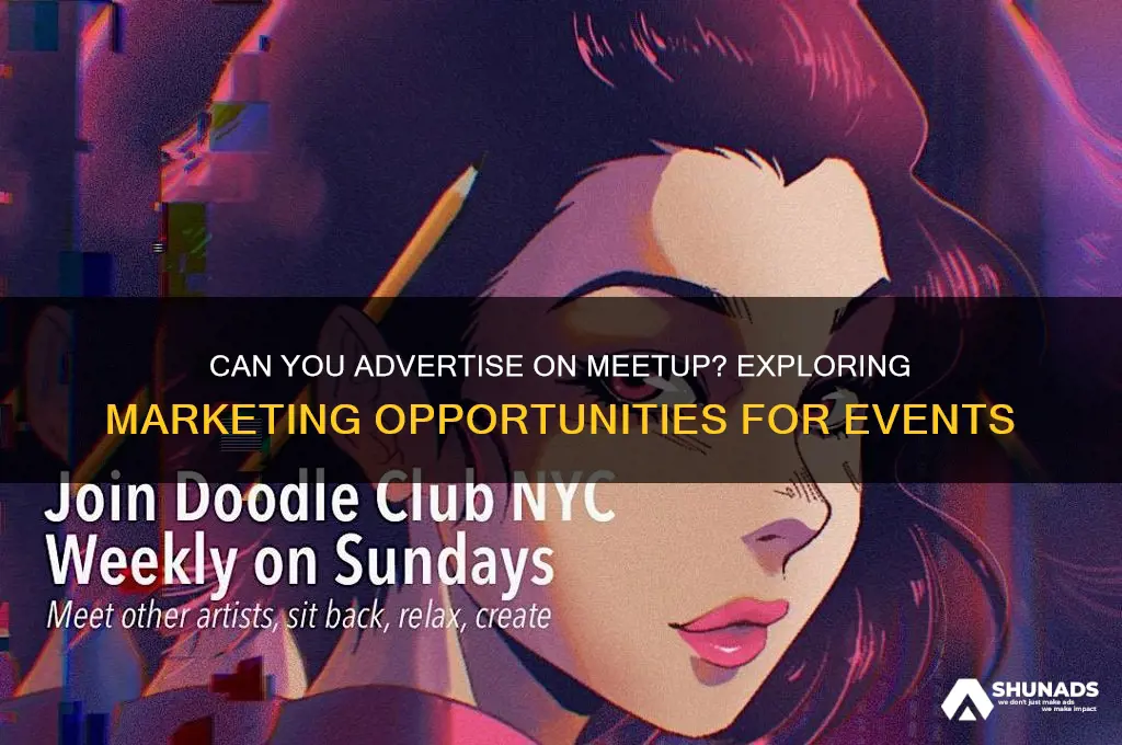 can you advertise on meetup