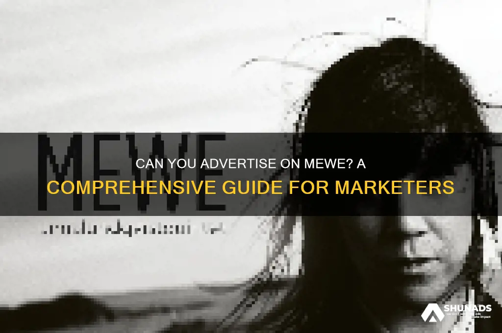can you advertise on mewe